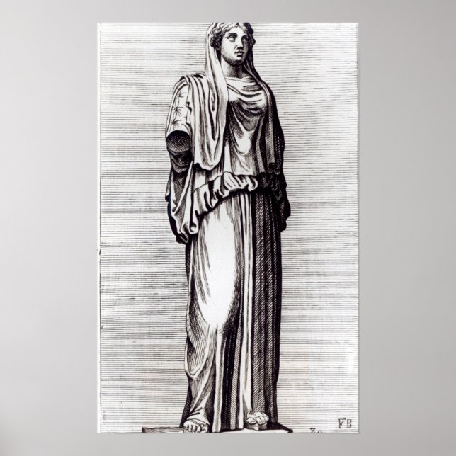 Poster Vestal Virgin, c.1653 (Devant)