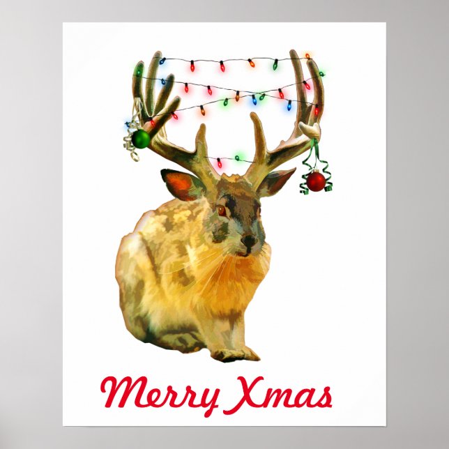 Poster Veste de Noël décorée Joyeux Noël (Devant)