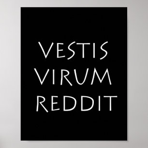 Poster Vestis virum reddit