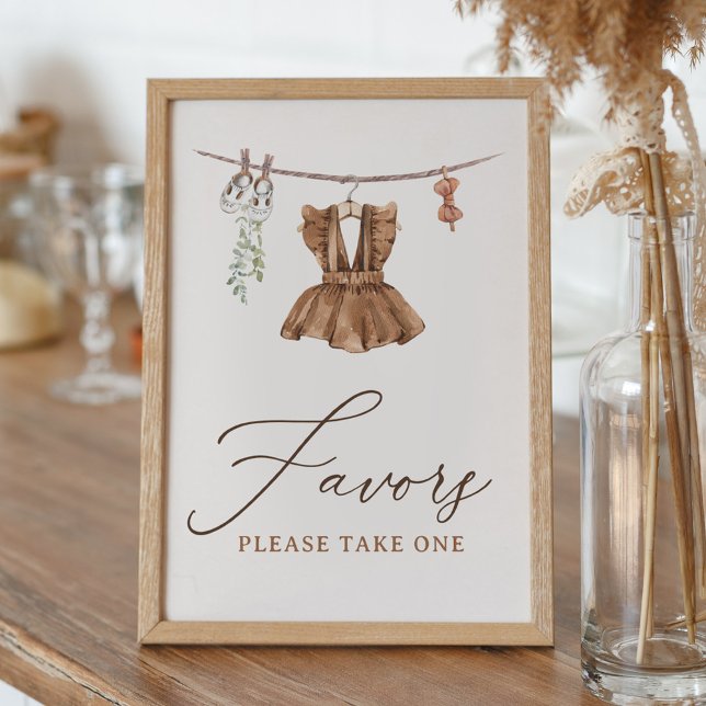 Poster Vêtements bébé bohème Fille Signes de Faveurs pour (Créateur téléchargé)