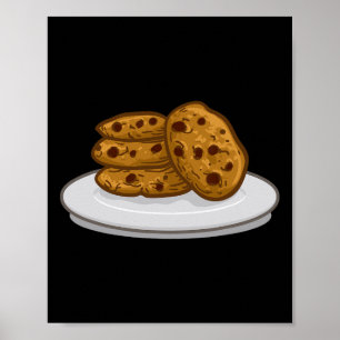 Poster Vêtements De Lait Et Cookies Correspondant Cookie