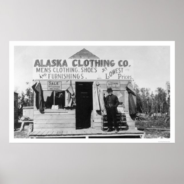 Poster Vêtements en Anchorage, Alaska 1915 (Devant)