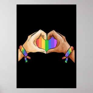 Poster Vêtements gay pride LGBT Arc-en-ciel Mois de la fi