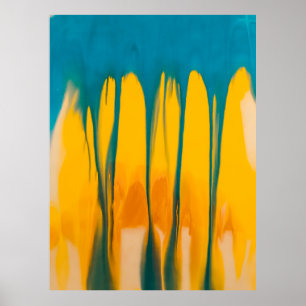 Poster Vêtements jaunes et bleus