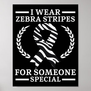 Poster Vêtements pour hommes rayures de zèbre pour quelqu