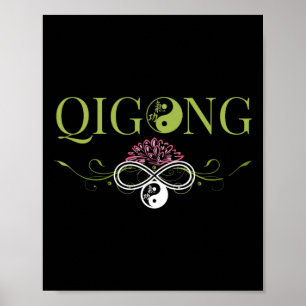 Poster Vêtements Qi Gong pour exercices de Tai Chi avec C