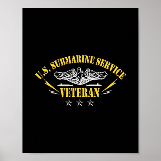 Poster Veterans Day U.s Submarine Force Silent Service Lo (Devant)