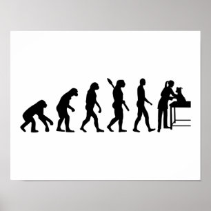 Poster Vétérinaire féminine Evolution