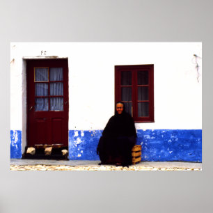 Poster Veuve, Nazarrre, Portugal