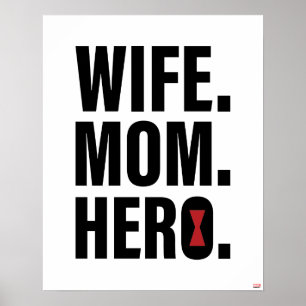 Poster Veuve noire   Femme. Mère. Héroïne.