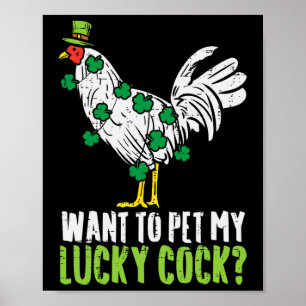 Poster Veux Caresser Mon Cadeau Drôle de Saint-Patrick po