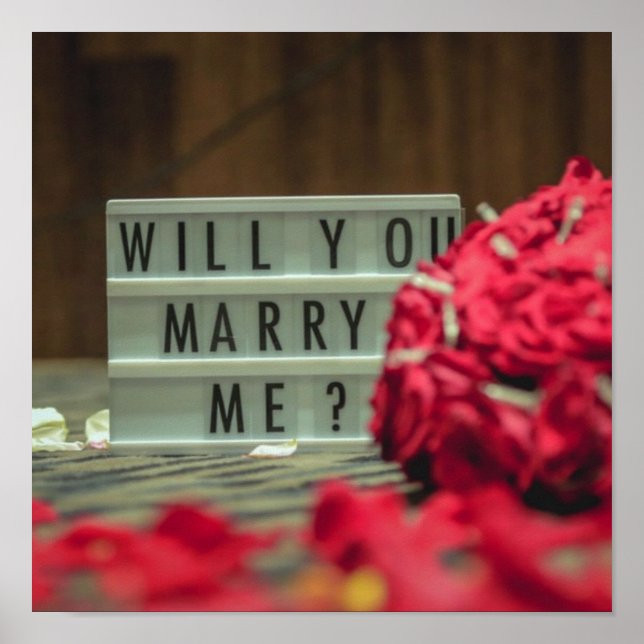 Poster Veux-Tu M'Épouser ? Proposition de mariage (Devant)