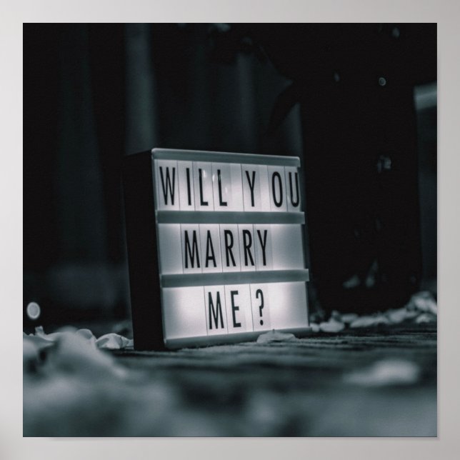 Poster Veux-Tu M'Épouser ? Proposition de mariage romanti (Devant)