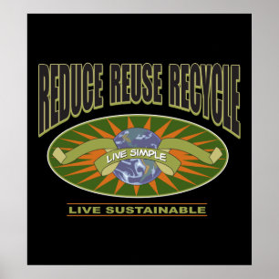 Poster Viable vivant simple vivant