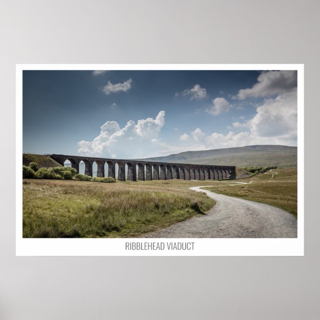 Poster Viaduc de la Tête de Ribblehead, Yorkshire, Anglet (Devant)