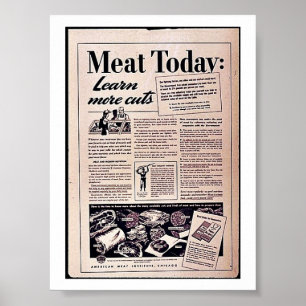 Poster Viande Aujourd'hui :