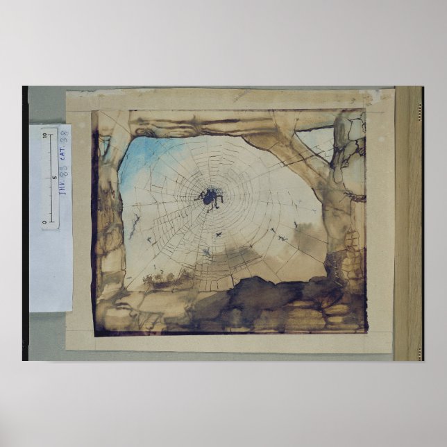 Poster Vianden à travers le Web d'une araignée (Devant)