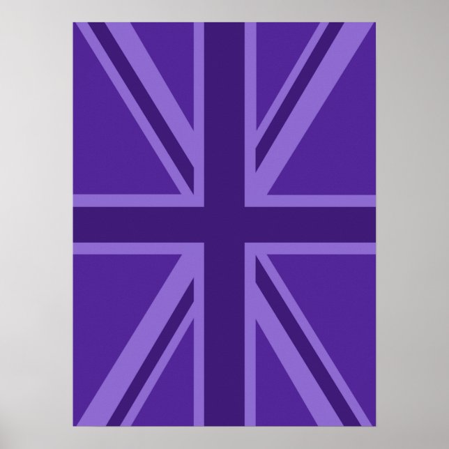 Poster Viant Purple Color Union Jack (Devant)