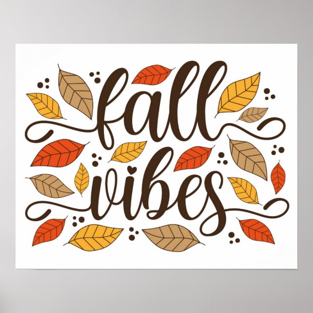 Poster Vibes d'automne (Devant)