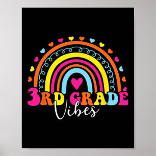 Poster Vibes de 3e année Retour à l'école Rétro Thé de 5e
