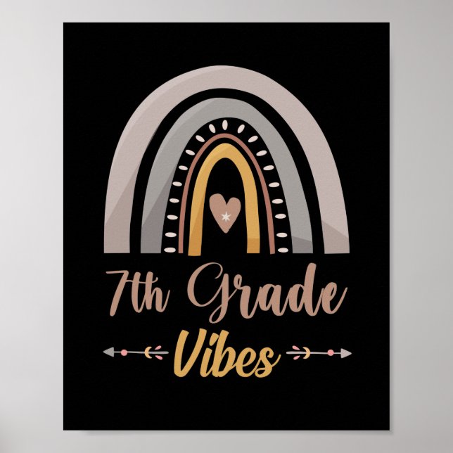 Poster Vibes de 7e année 7e année Retour à l'école (Devant)