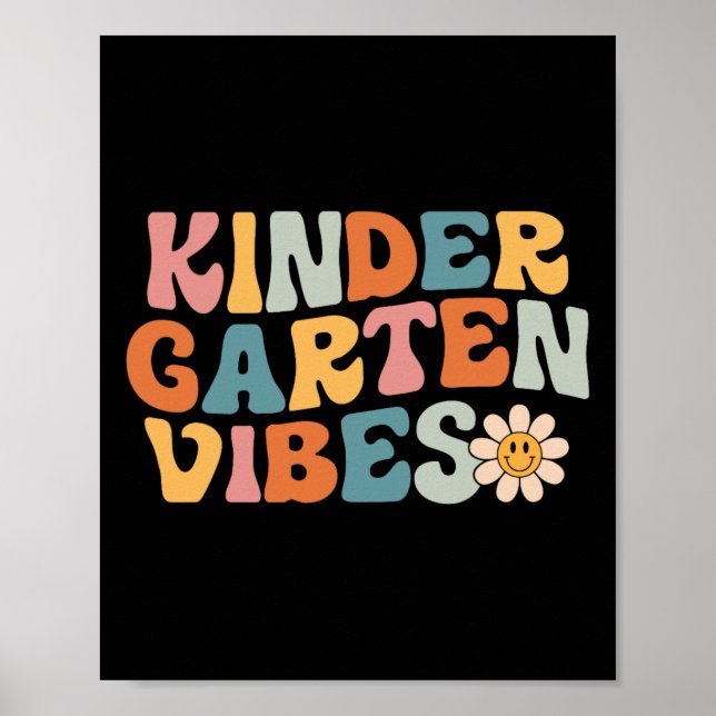 Poster Vibes de jardin d'enfants - Kinder Crew Retro Prem (Devant)