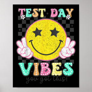 Poster Vibes de jour de test Vous avez ça Rétro Groovy Te