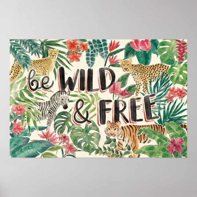 Poster Vibes de la jungle (Devant)