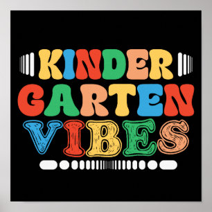 Poster Vibes De La Maternelle Retour À L'École Étudiants