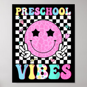 Poster Vibes de maternelle visage souriant rentrée scolai