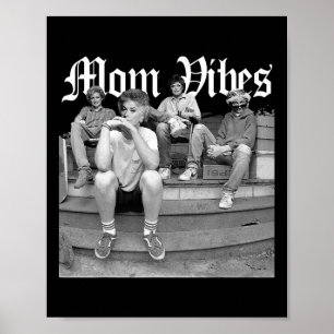 Poster Vibes de Retro Mom 90's Vibes Vintage Fête des mèr