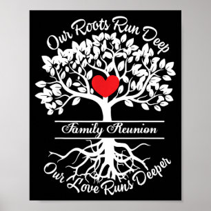 Poster Vibes de retrouvailles de famille racines profonde