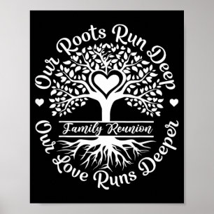 Poster Vibes de réunion de famille Les racines sont profo
