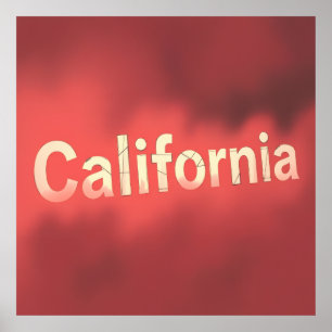 Poster Vibes de rêve californien