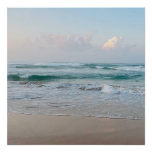 Poster Vibes d'été   Ombre Beach Sun & Sand Monogram