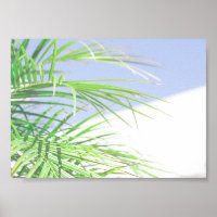 Vibes d'été Palm Tree Feuilles Pale Green Pastel