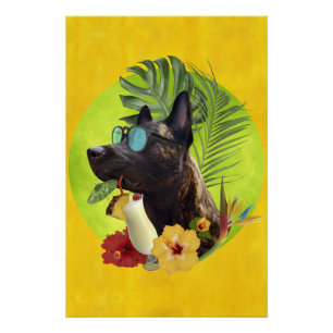 Poster Vibes d'été tropicales de Dutchie