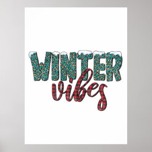 Poster Vibes d'hiver de Noël