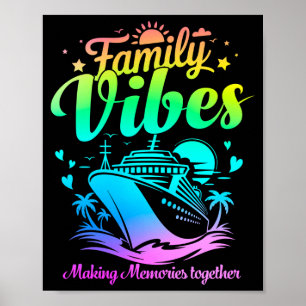 Poster Vibes familiales Croisière de retrouvailles famili