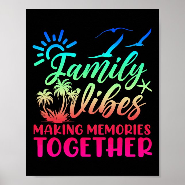 Poster Vibes familiales Faire des souvenirs 2025 Réunion  (Devant)
