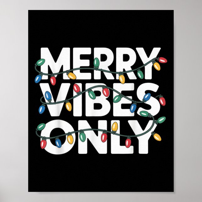 Poster Vibes Joyeuses Seulement Noël Joyful Celebr (Devant)