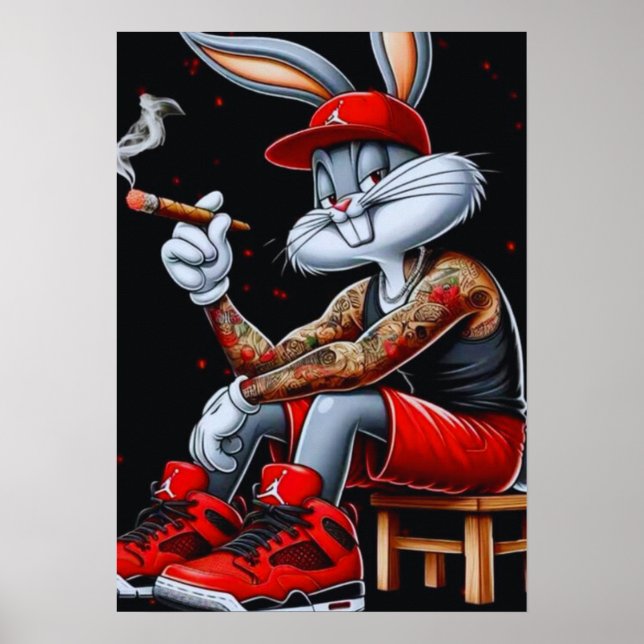 Poster Vibes lapins Cool (Devant)