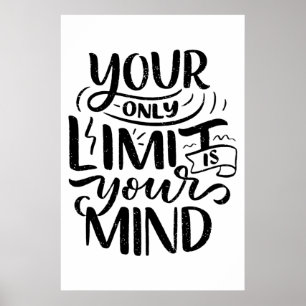 Poster Vibes positives - Votre seule limite est votre esp