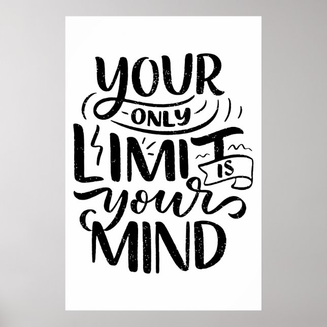 Poster Vibes positives - Votre seule limite est votre esp (Devant)