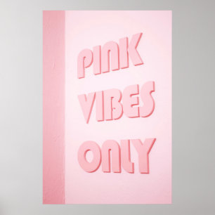 POSTER VIBES ROSES SEULEMENT