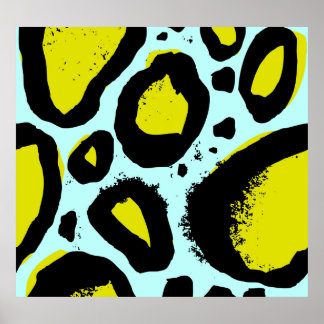Poster Vibrance Léopard : Textures Sauvages Colorées.
