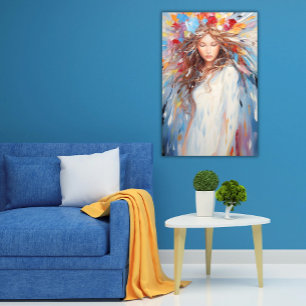 Poster Vibrant Angel Abstrait Pacifique, Peinture