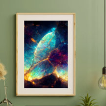 Vibrant Galaxie Inspiré Canvas