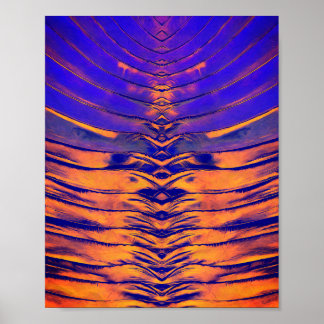 Poster Vibrant Symmetrical Abstract Pattern