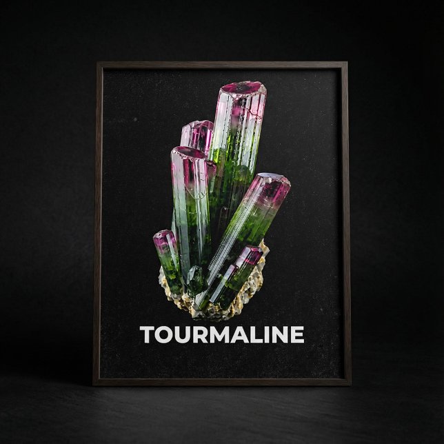 Poster Vibrant Tourmaline Crystal (Créateur téléchargé)